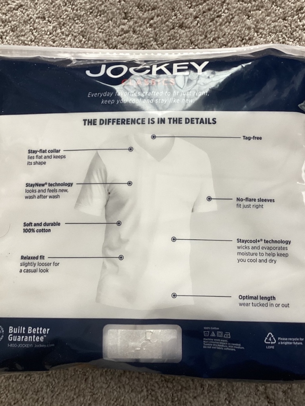 Jockey T Shirt L Total of 8 - Picture 6 of 6
